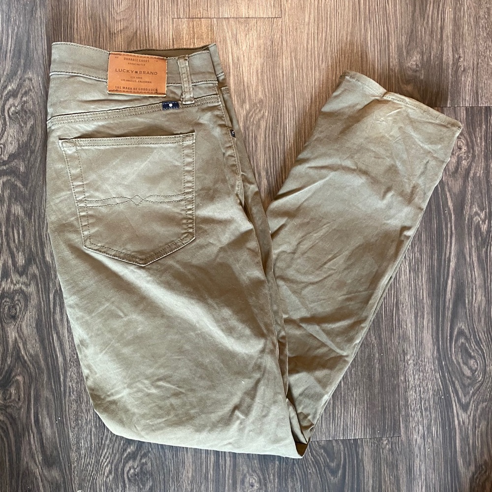 Light Olive Jeans - Lucky Brand